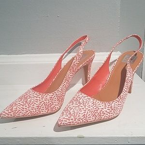 Sling back high heel sandal